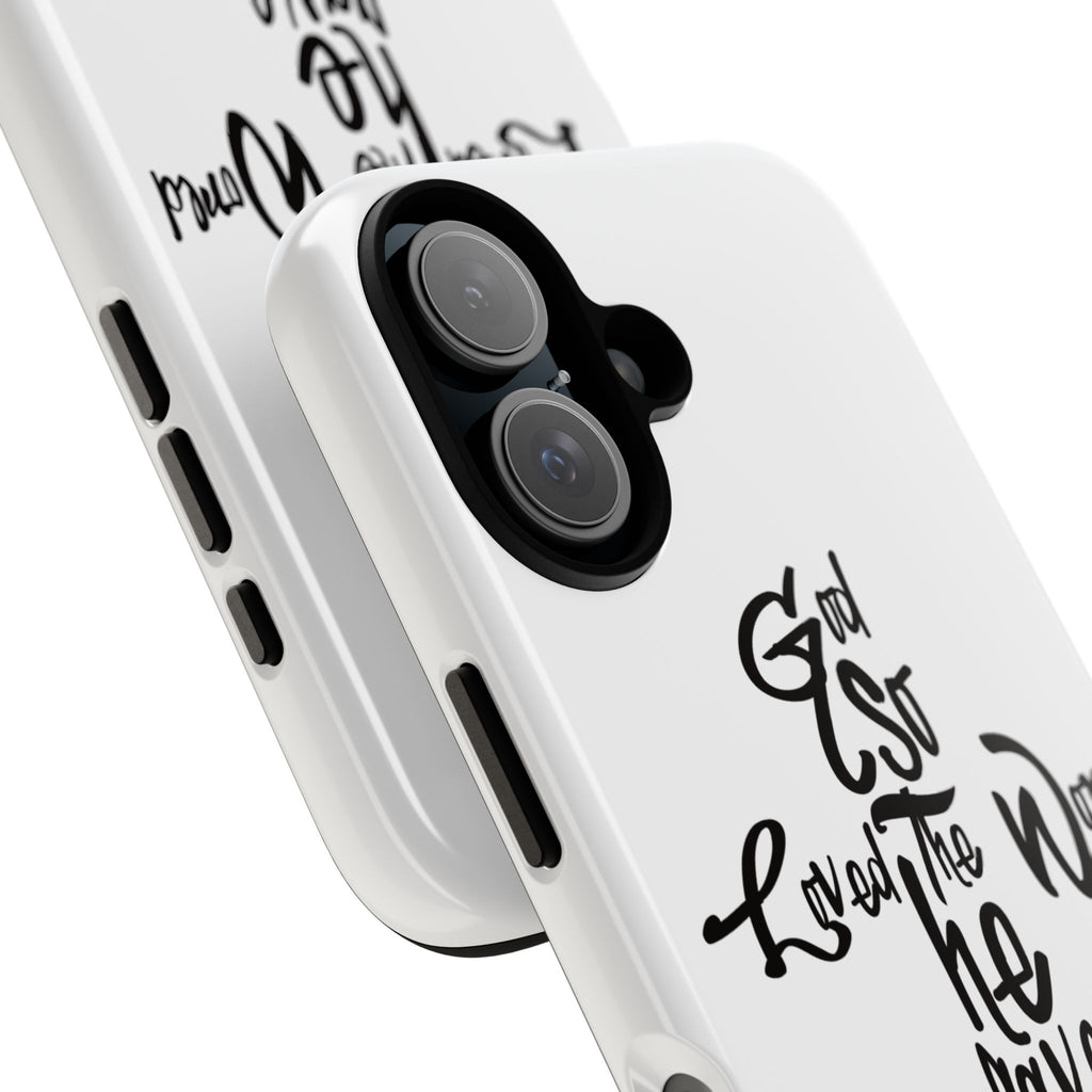 John 3:16 Bible Verse Christian Cross Phone Case — “God So Loved the World He Gave His Only Son”