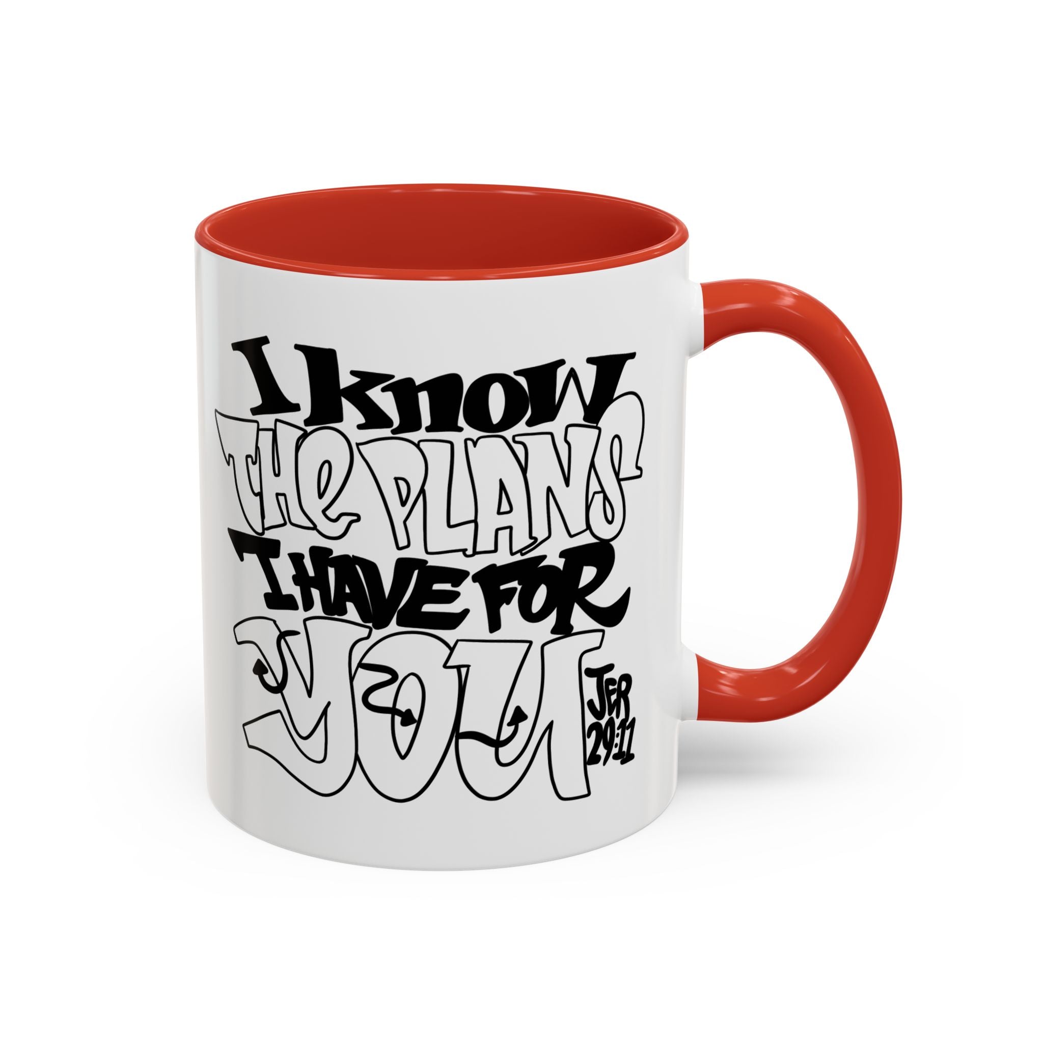 I Know The Plans I Have For You Mug — Inspirational Accent Coffee Mug