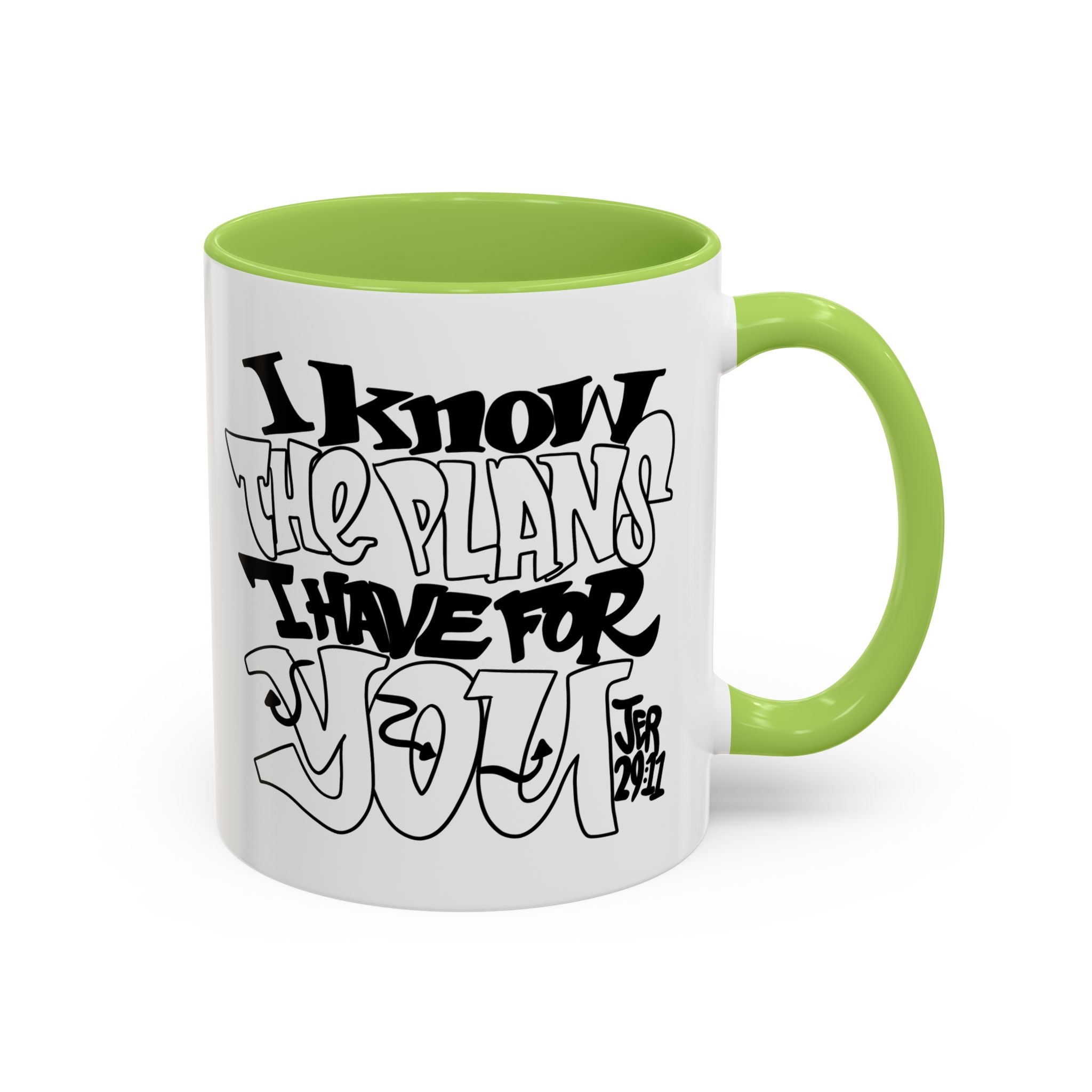 I Know The Plans I Have For You Mug — Inspirational Accent Coffee Mug