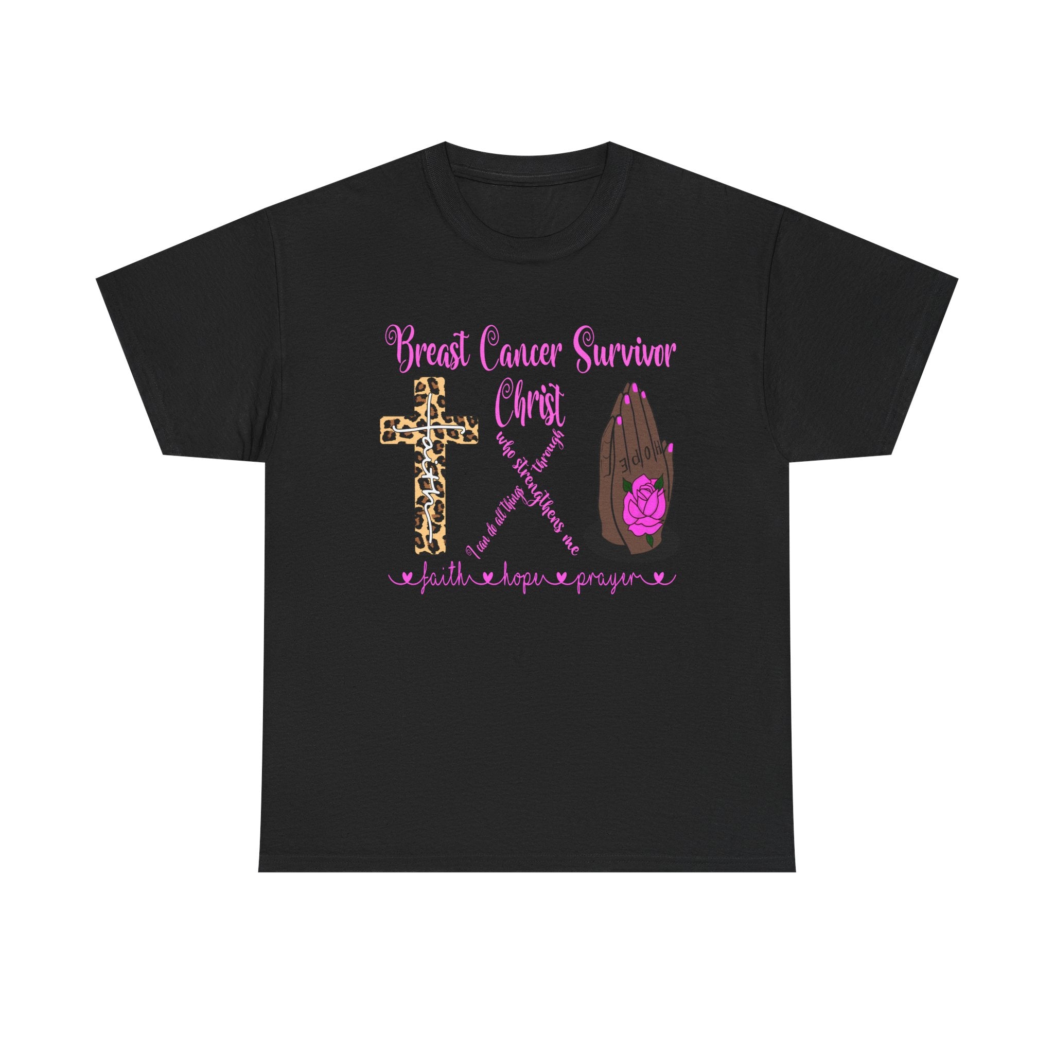 Breast Cancer Survivor Pray Hope Faith T-Shirt