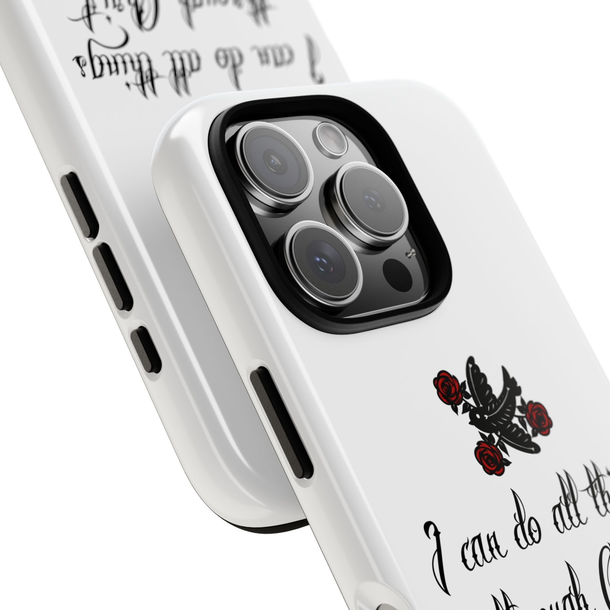 Christian Phone Case — "I can do all things through Christ" (Philippians 4:13)