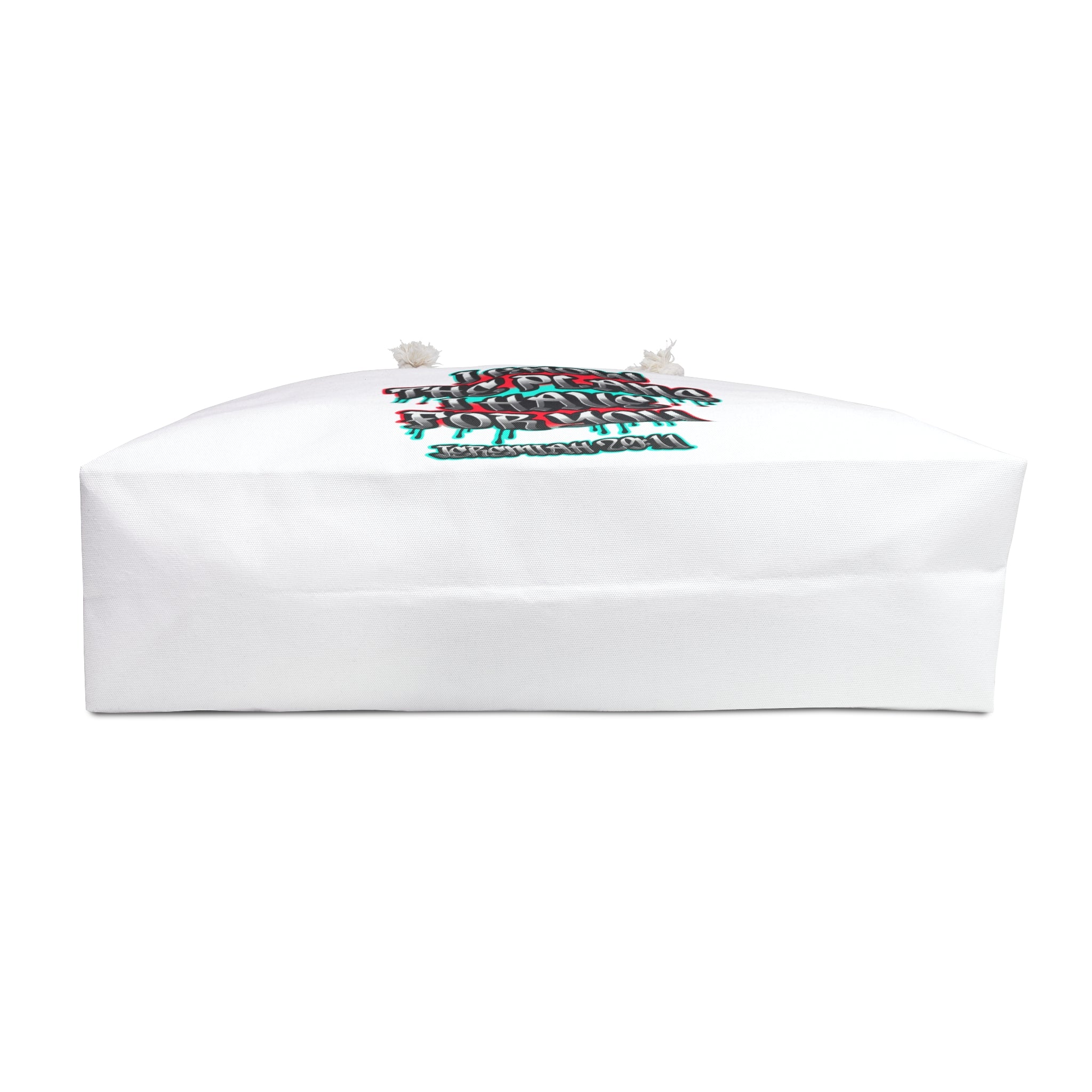 Weekender Bag - 'I Know The Plans I Have For You' Graffiti Tote | Inspirational Travel Holdall