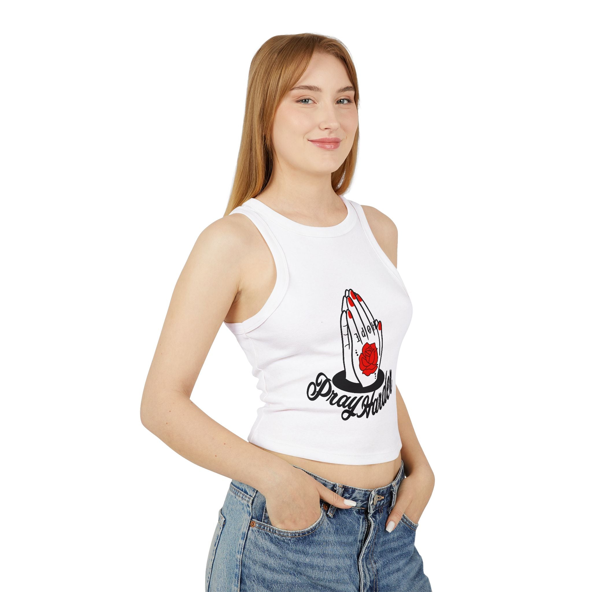 Women's Micro Rib Racer Tank Top