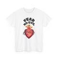 Fear No Evil Tee — Sacred Heart Flame Graphic T‑Shirt