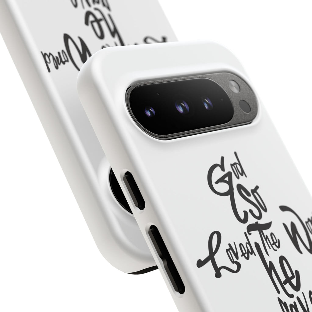 John 3:16 Bible Verse Christian Cross Phone Case — “God So Loved the World He Gave His Only Son”