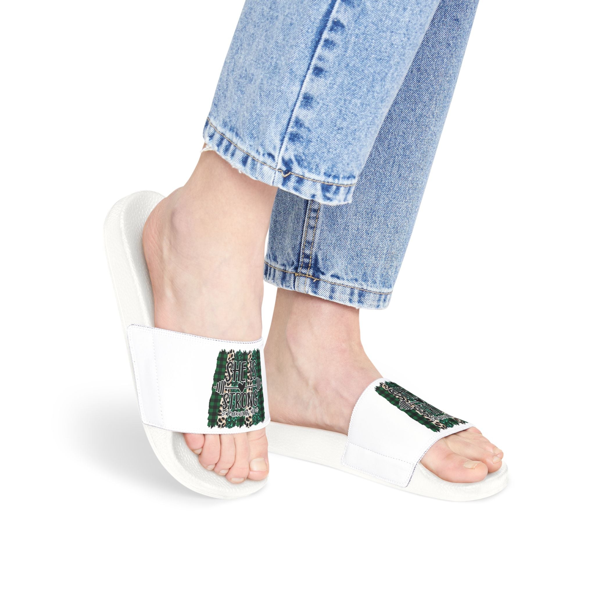 Proverbs 31 She is Strong Women's Removable-Strap Sandals