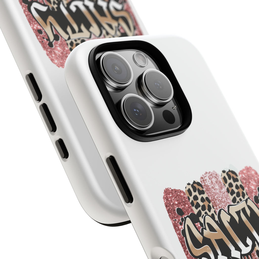 Salty Matthew 5:13 Scripture Leopard Pink Glitter Tough Case — Matthew 5:13 Scripture Phone Cover