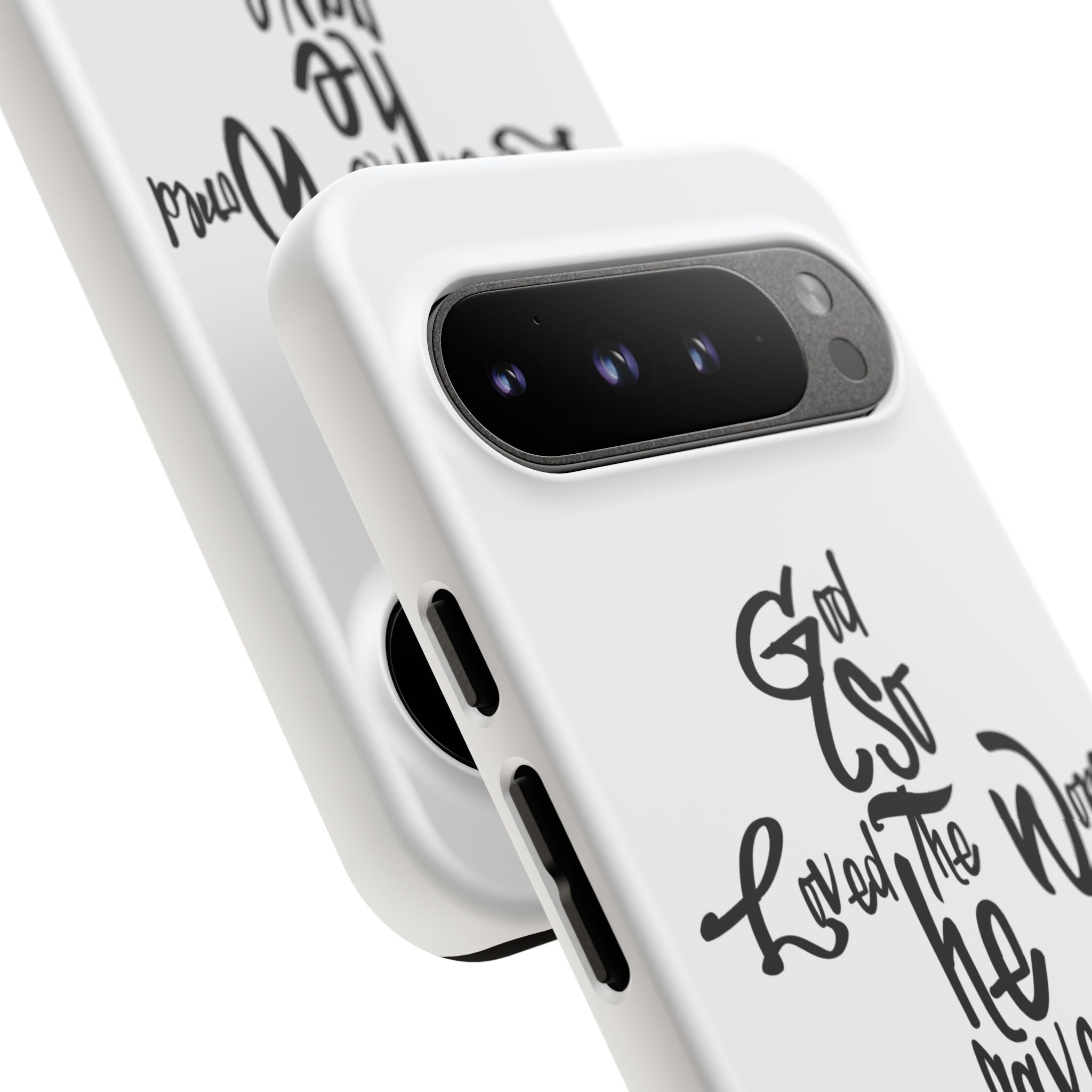 John 3:16 Bible Verse Christian Cross Phone Case — “God So Loved the World He Gave His Only Son”