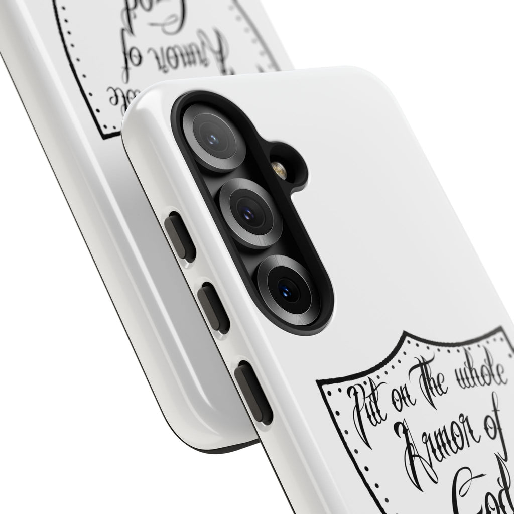 Armor of God Phone Case — Ephesians 6:11 Christian Floral Protective Cover