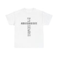 Christian Cross Typography Tee — Armor of God Ephesians Scripture T-Shirt