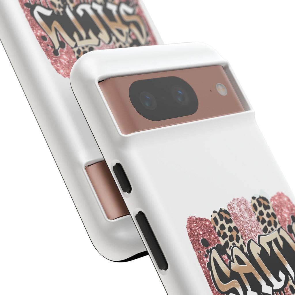 Salty Matthew 5:13 Scripture Leopard Pink Glitter Tough Case — Matthew 5:13 Scripture Phone Cover