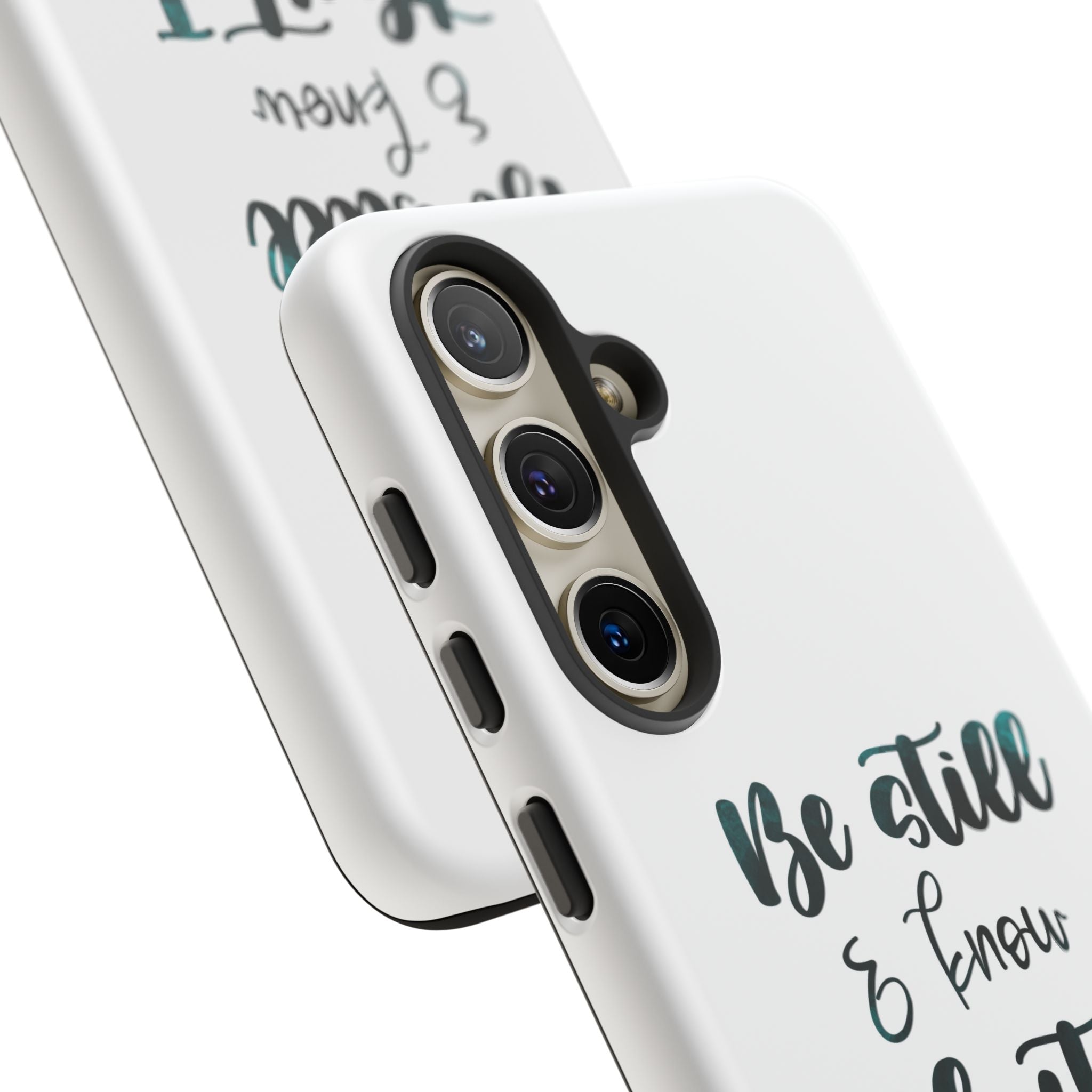 Christian Phone Case - "Be Still & Know That I Am God" Psalm 46:10 Protective Tough Case