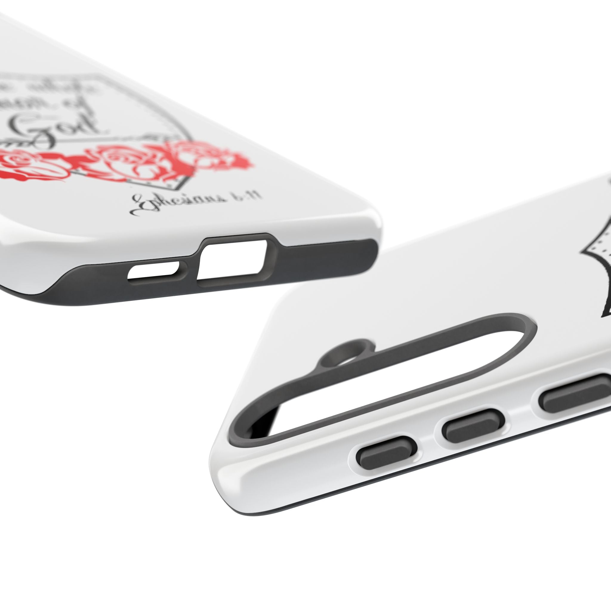 Armor of God Phone Case — Ephesians 6:11 Christian Floral Protective Cover