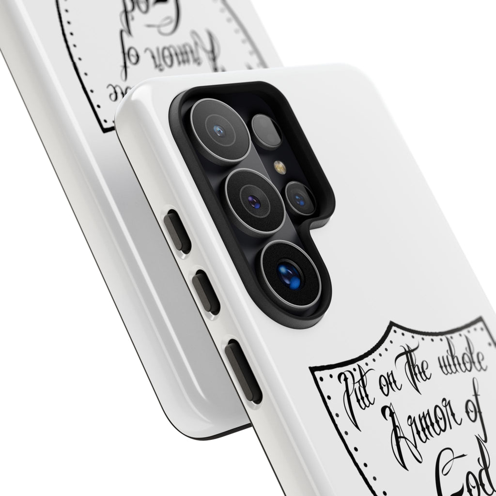 Armor of God Phone Case — Ephesians 6:11 Christian Floral Protective Cover