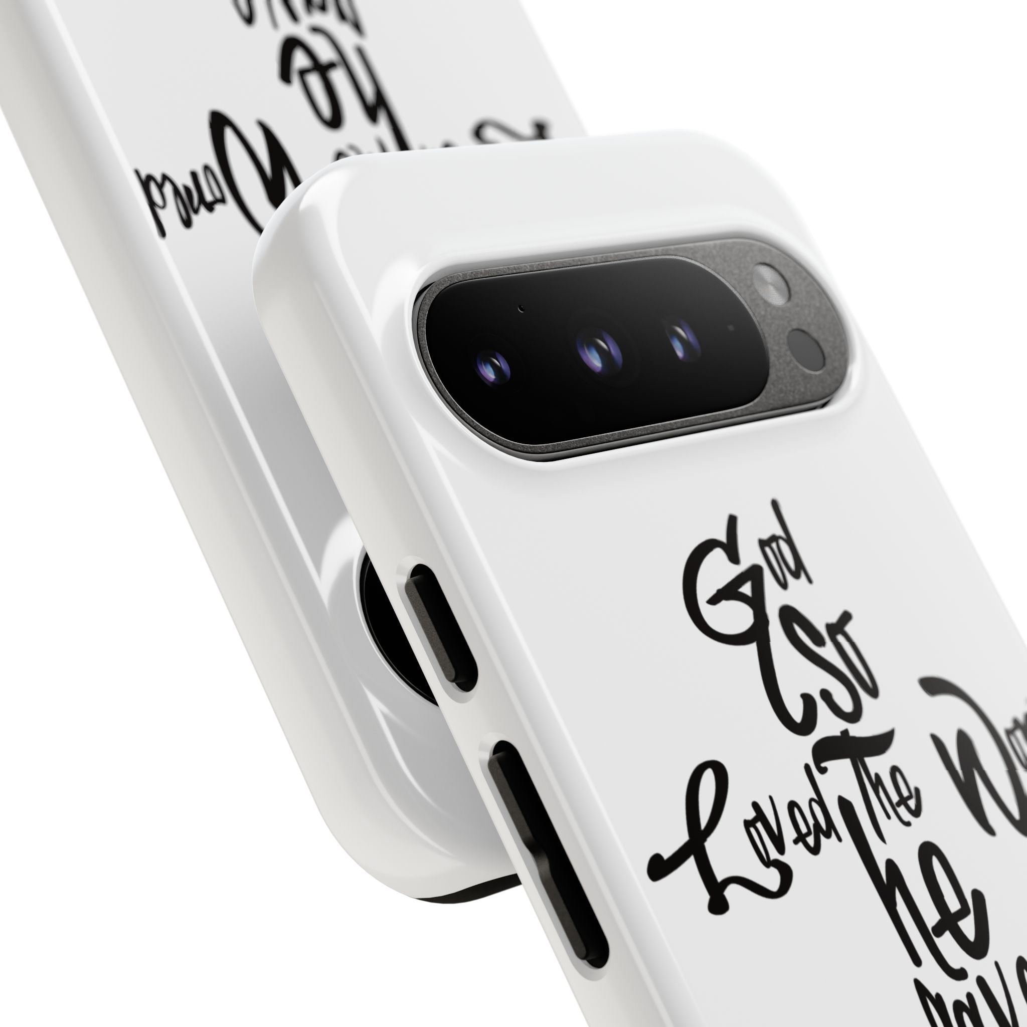 John 3:16 Bible Verse Christian Cross Phone Case — “God So Loved the World He Gave His Only Son”
