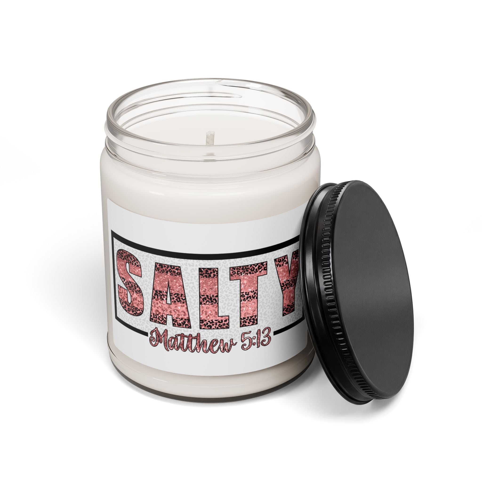 Salty Bible Verse Scented Soy Candle, 9oz