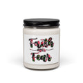 Faith Over Fear Floral Soy Candle — 9oz Scented Jar