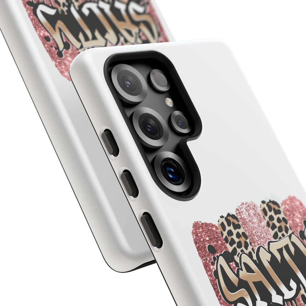 Salty Matthew 5:13 Scripture Leopard Pink Glitter Tough Case — Matthew 5:13 Scripture Phone Cover