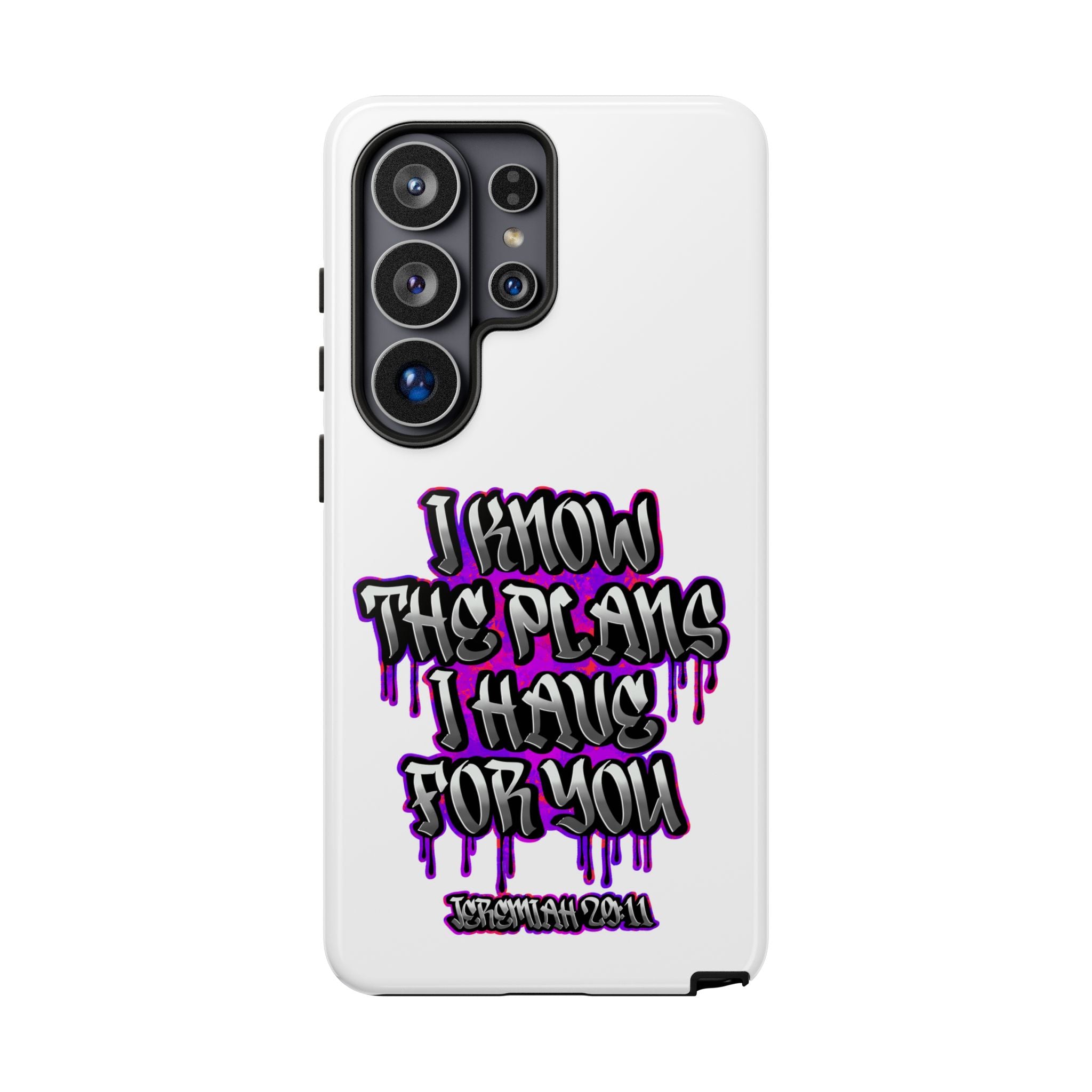 Jeremiah 29:11 Phone Case — "I Know The Plans I Have For You" Christian Bible Verse Protective Case