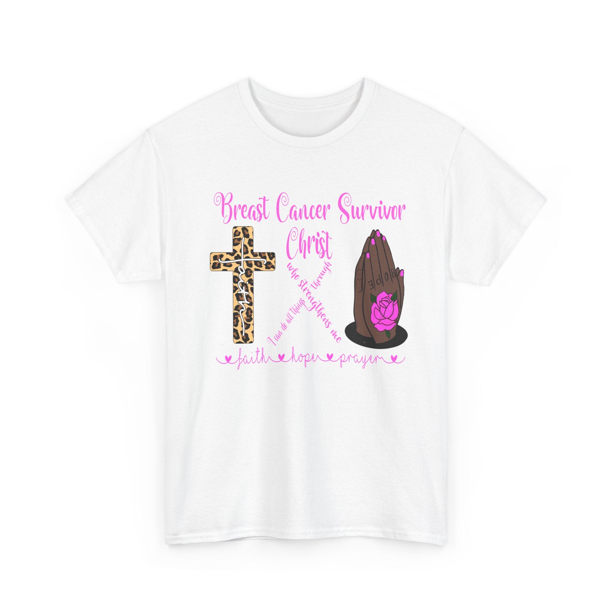 Breast Cancer Survivor Pray Hope Faith T-Shirt