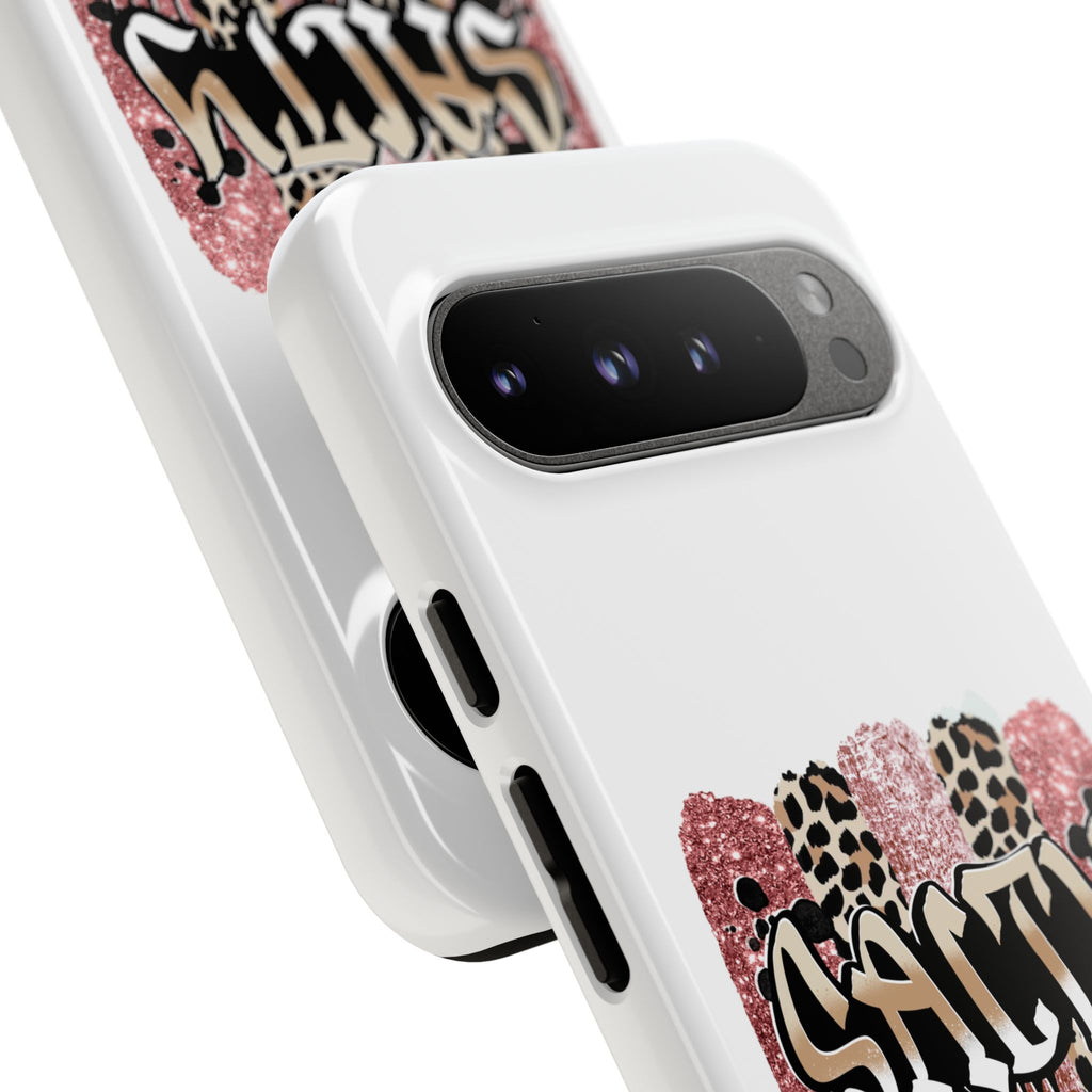 Salty Matthew 5:13 Scripture Leopard Pink Glitter Tough Case — Matthew 5:13 Scripture Phone Cover