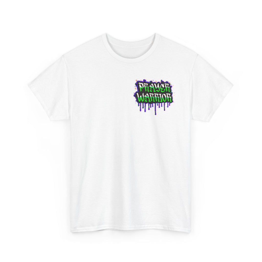 Prayer Warrior Graffiti Tee — Drip Streetwear Christian T-Shirt
