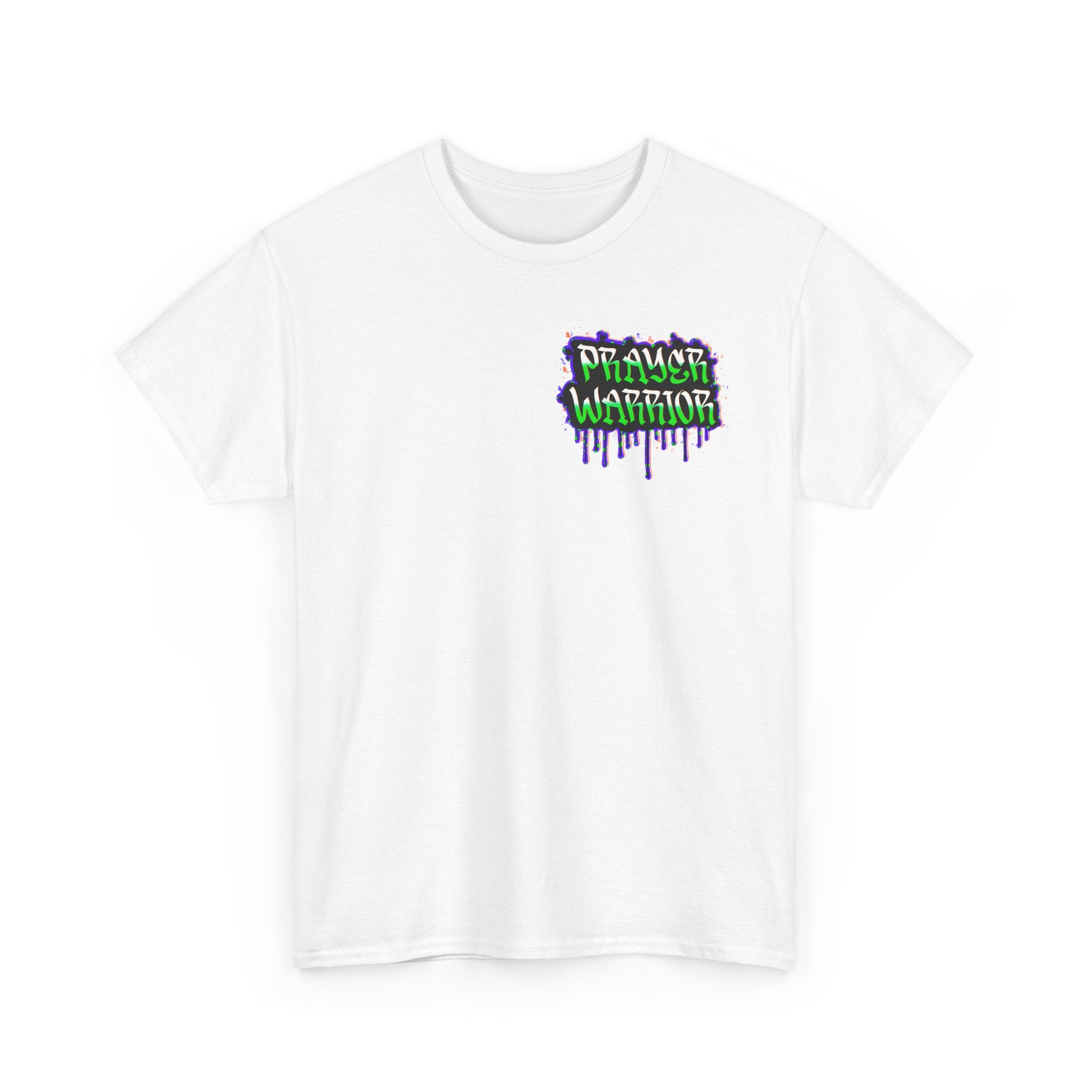 Prayer Warrior Graffiti Tee — Drip Streetwear Christian T-Shirt