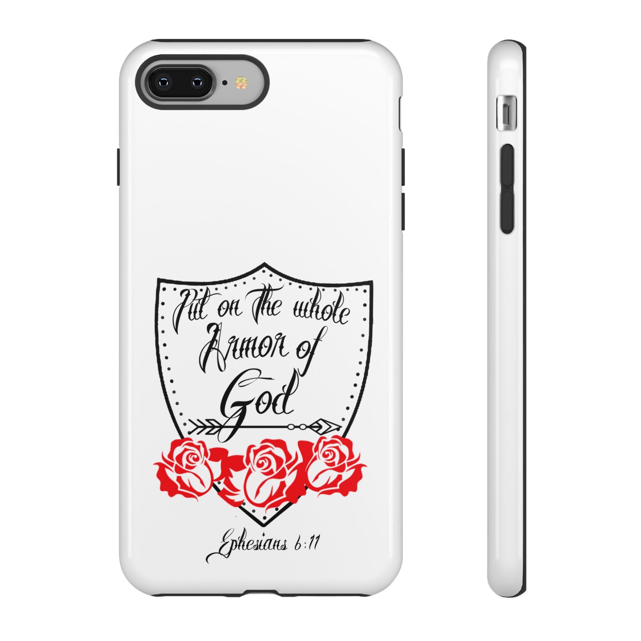 Armor of God Phone Case — Ephesians 6:11 Christian Floral Protective Cover