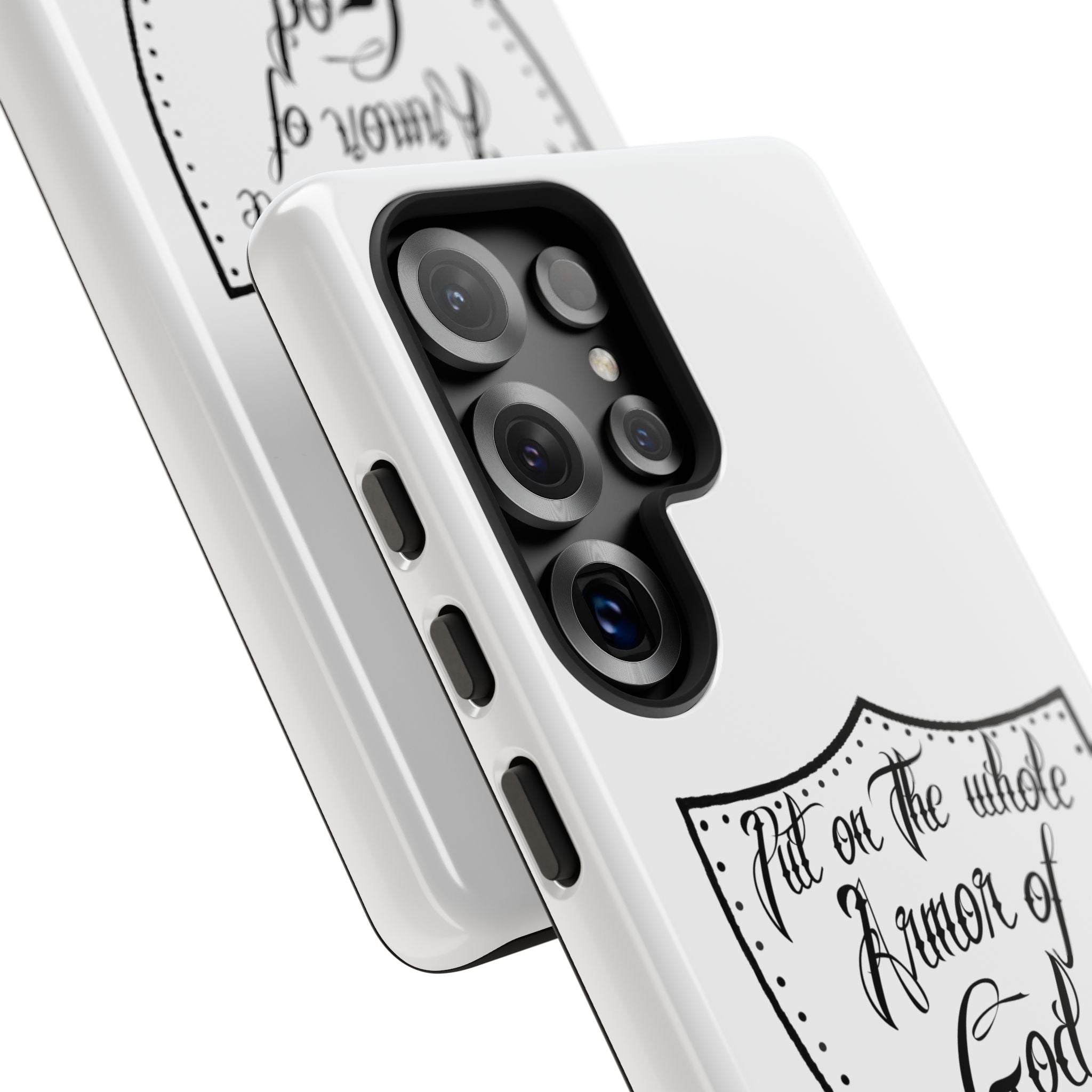 Armor of God Phone Case — Ephesians 6:11 Christian Floral Protective Cover