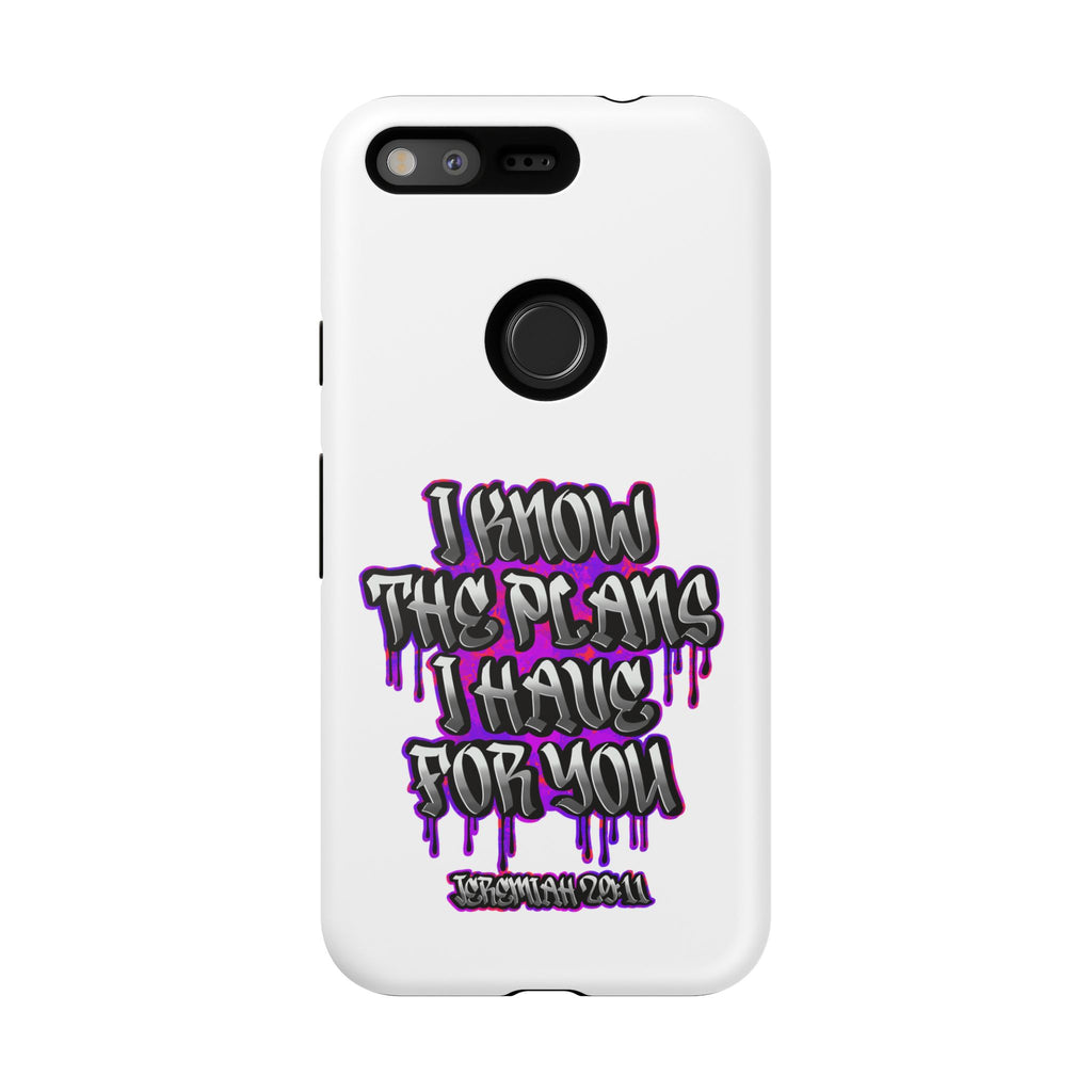 Jeremiah 29:11 Phone Case — "I Know The Plans I Have For You" Christian Bible Verse Protective Case