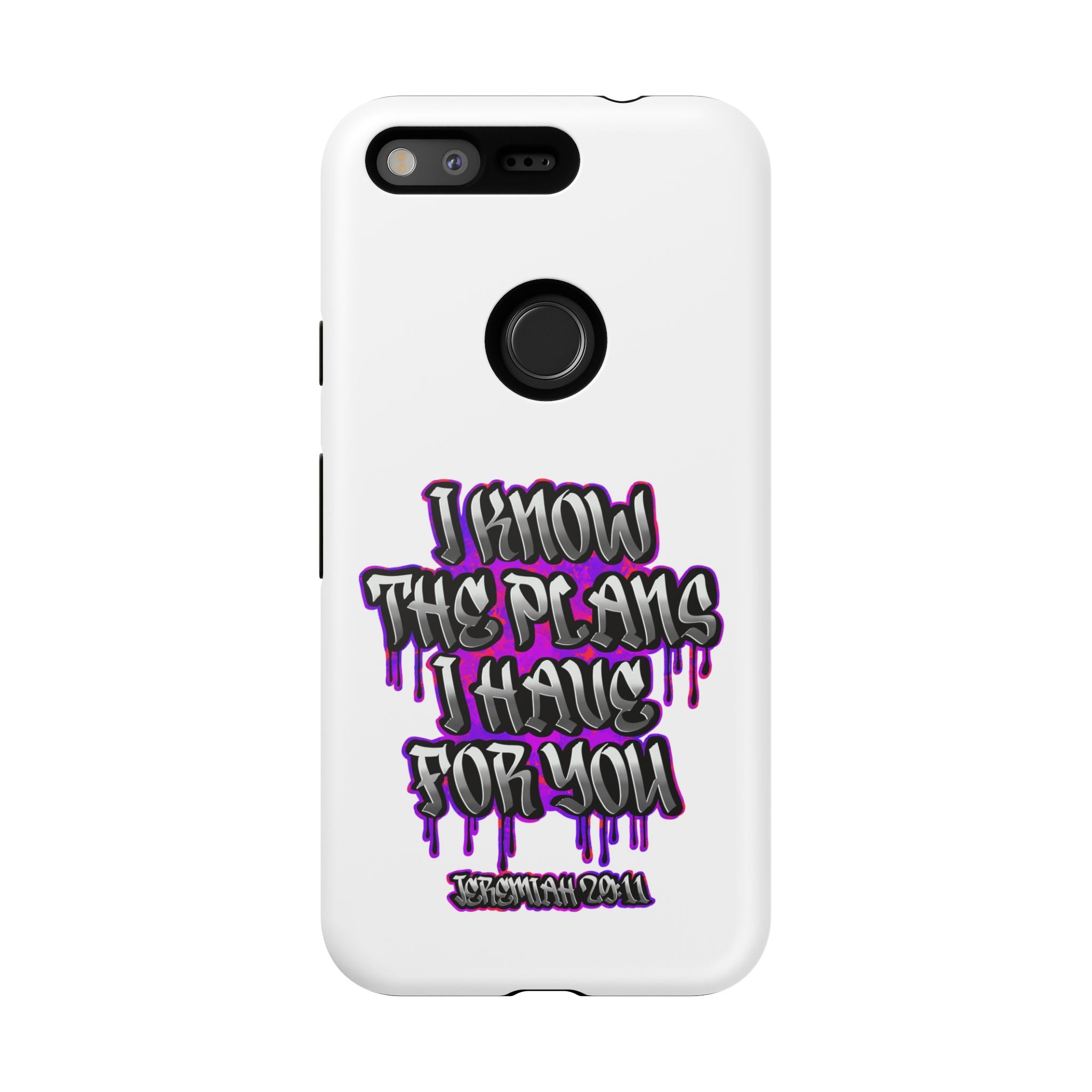 Jeremiah 29:11 Phone Case — "I Know The Plans I Have For You" Christian Bible Verse Protective Case