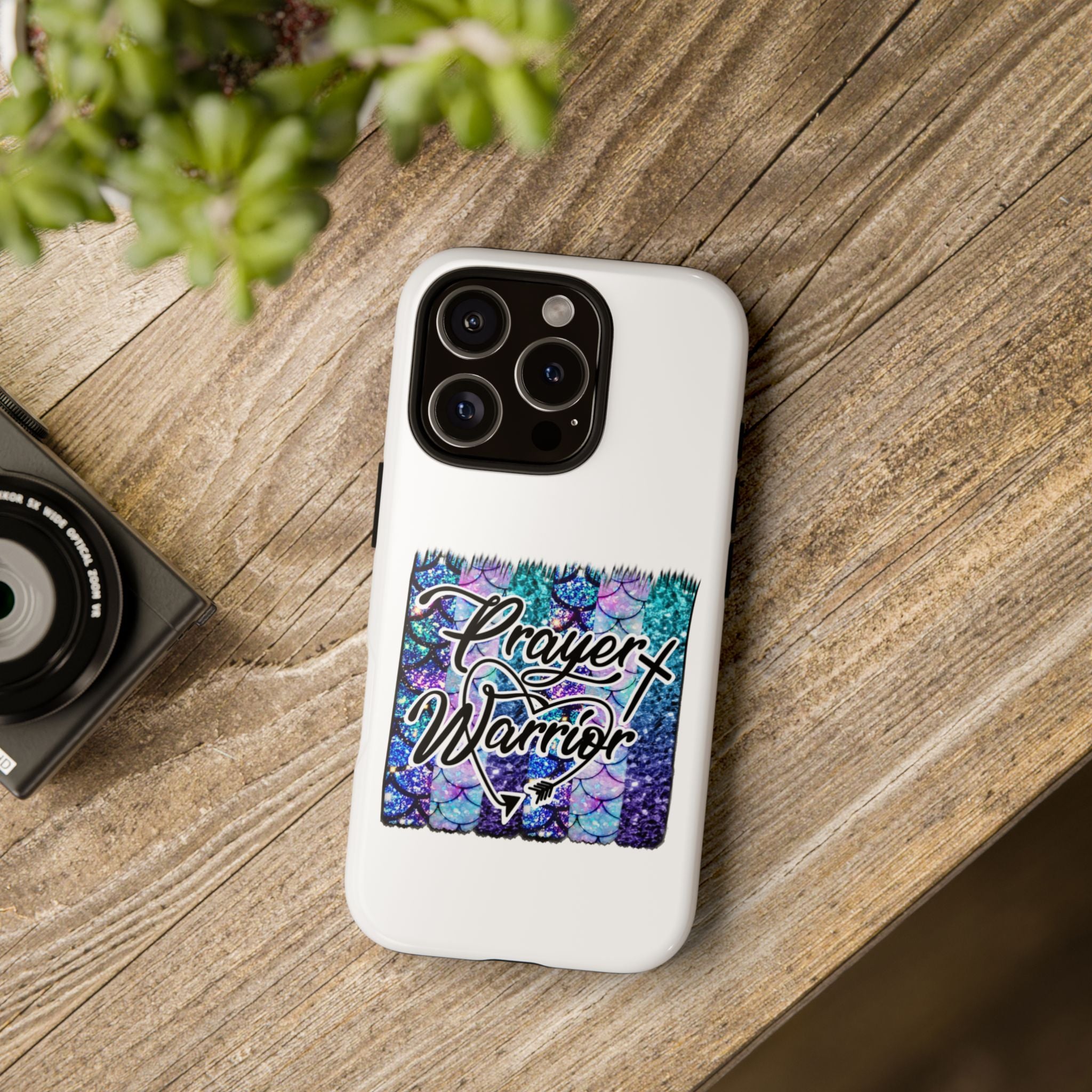 Prayer Warrior Phone Case — Faith-Inspired Tough Protective Cover