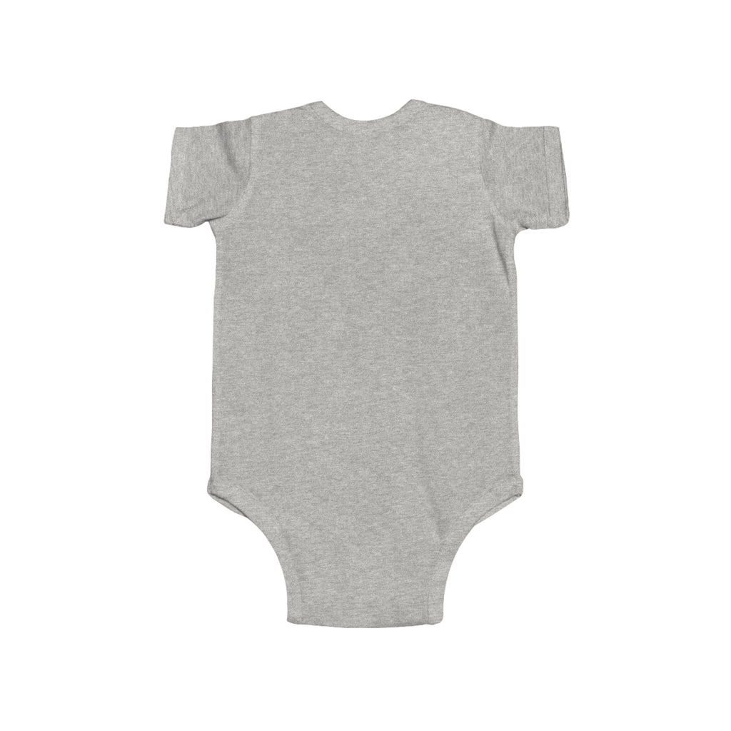 Infant Bodysuit - Red Leopard ‘Joy’ Heart Graphic Baby Onesie