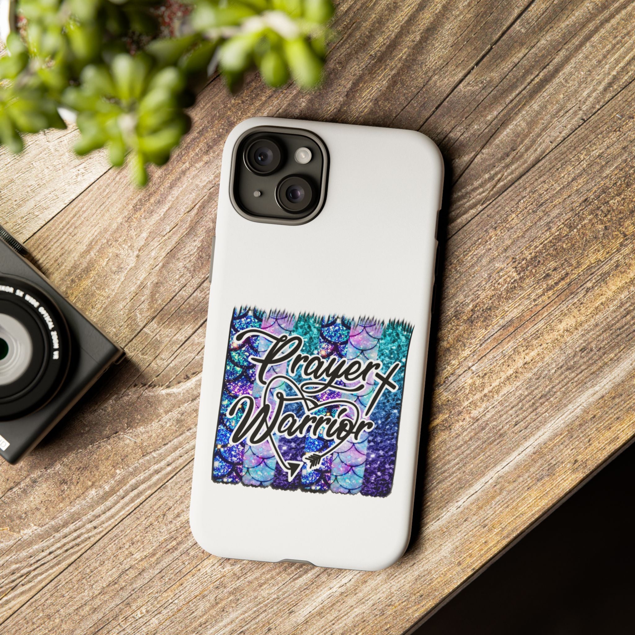Prayer Warrior Phone Case — Faith-Inspired Tough Protective Cover