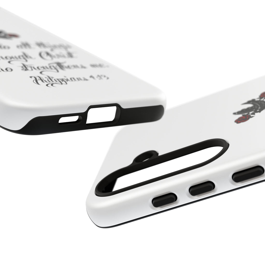 Christian Phone Case — "I can do all things through Christ" (Philippians 4:13)