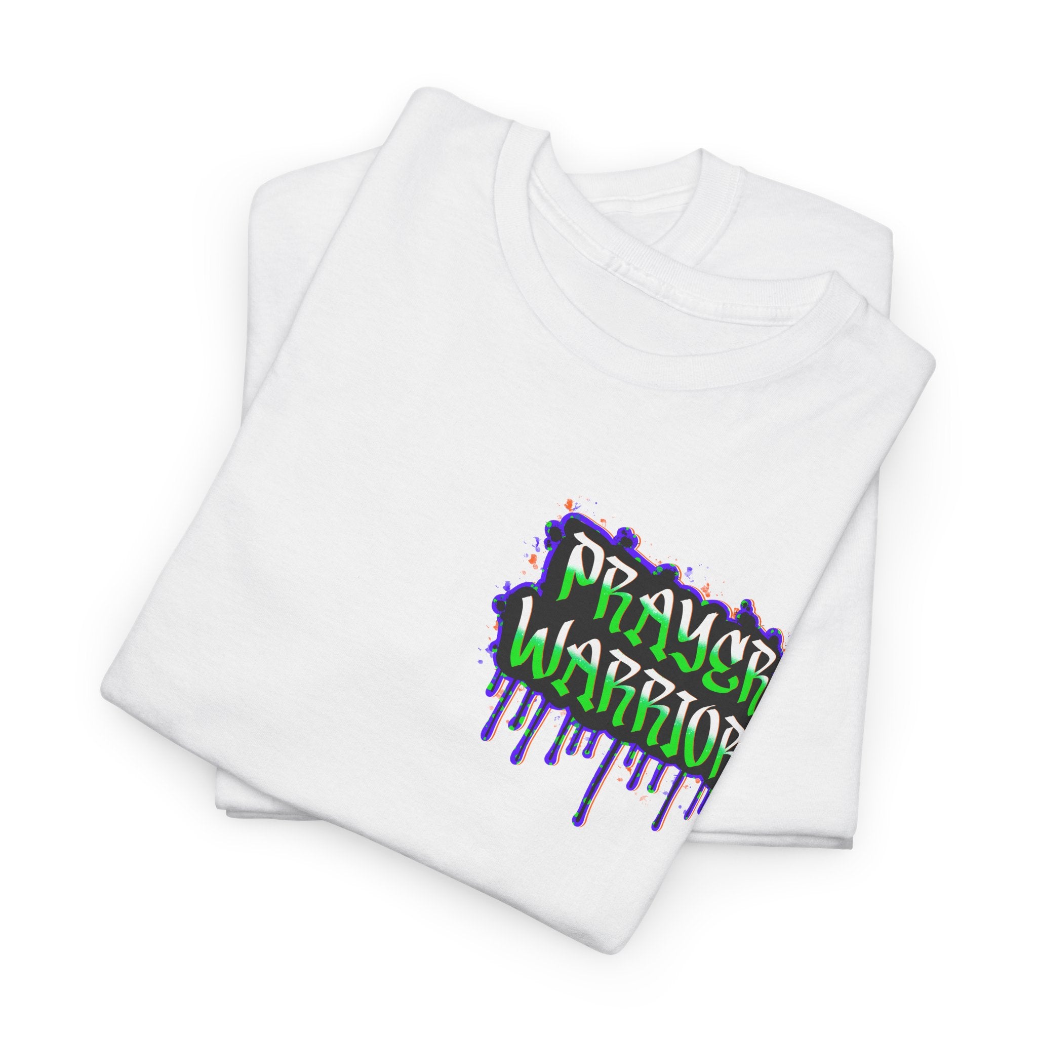 Prayer Warrior Graffiti Tee — Drip Streetwear Christian T-Shirt