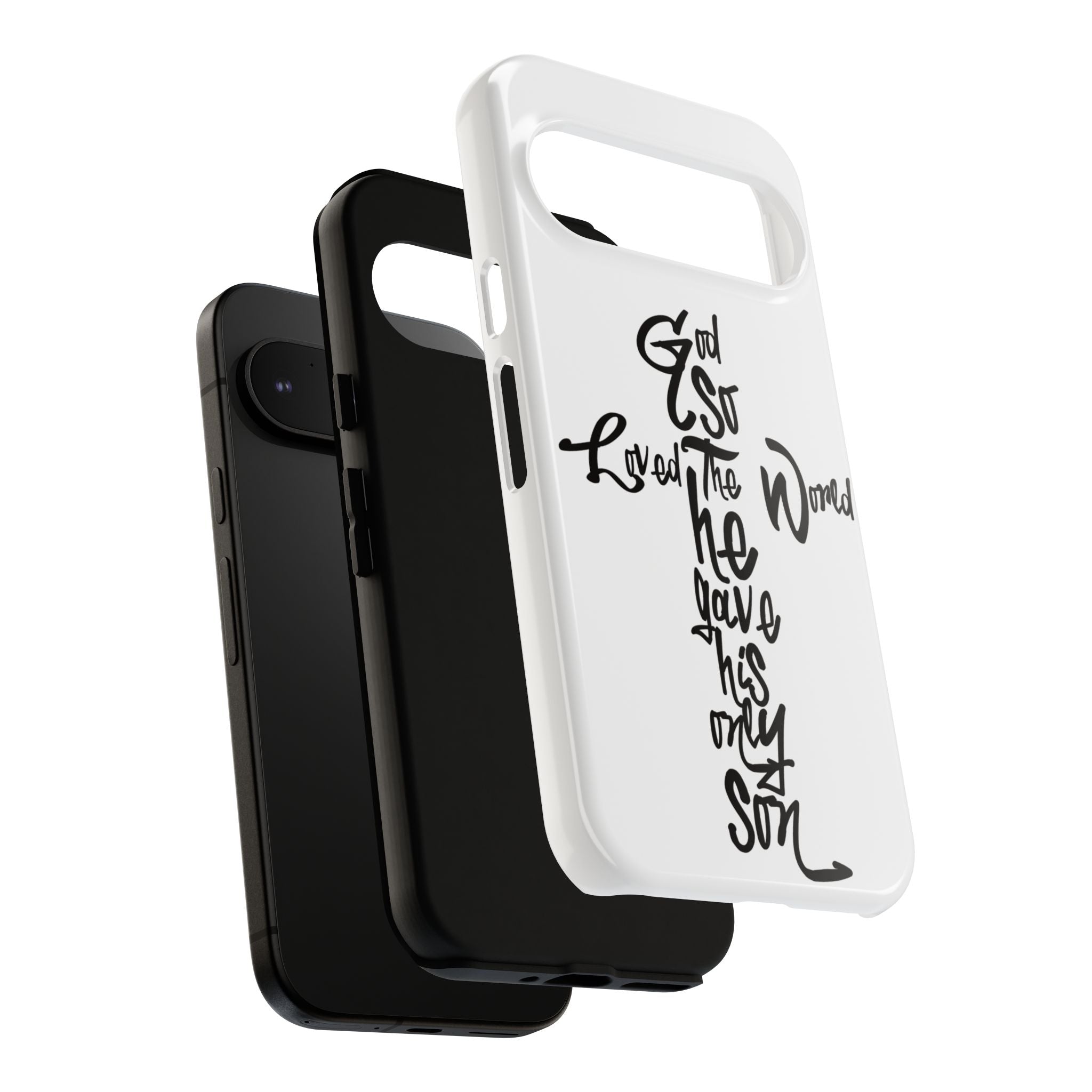 John 3:16 Bible Verse Christian Cross Phone Case — “God So Loved the World He Gave His Only Son”