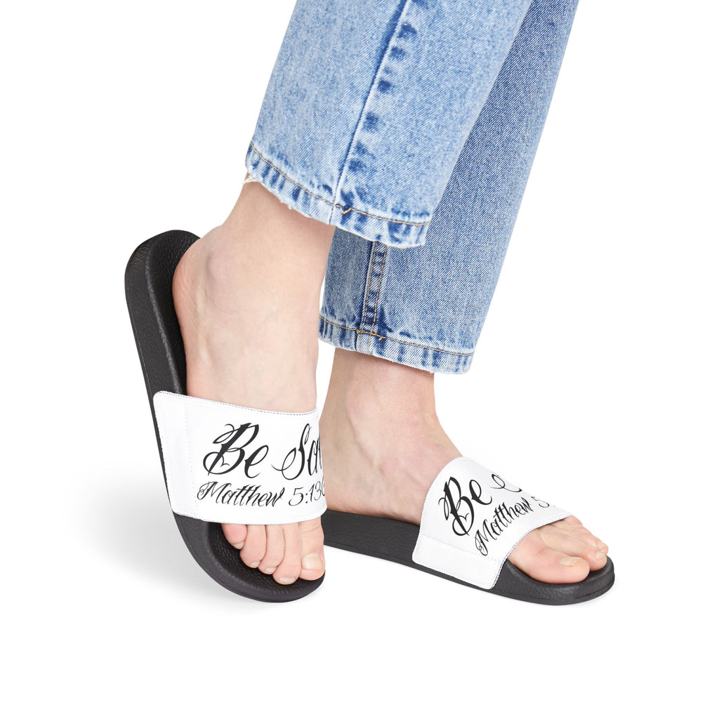 Be Salty Bible Verse Women's Removable-Strap Sandals