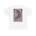 Blood Moon Crescent Tee — “The Moon Will Turn to Blood” Graphic Shirt (Acts 2:20)