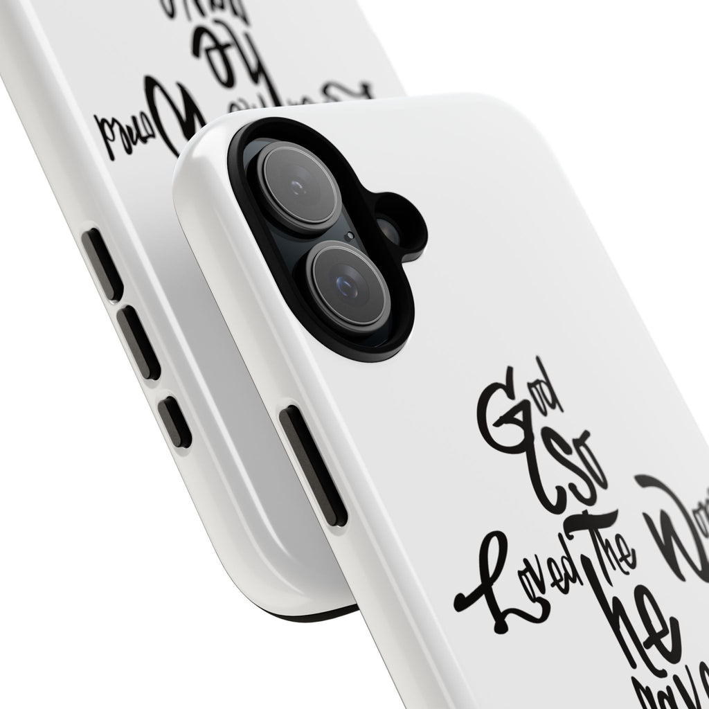 John 3:16 Bible Verse Christian Cross Phone Case — “God So Loved the World He Gave His Only Son”