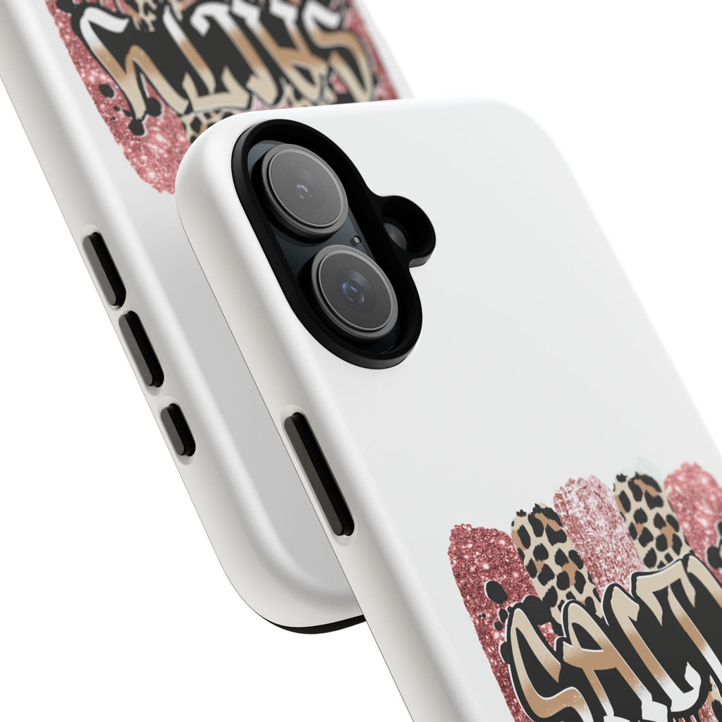 Salty Matthew 5:13 Scripture Leopard Pink Glitter Tough Case — Matthew 5:13 Scripture Phone Cover