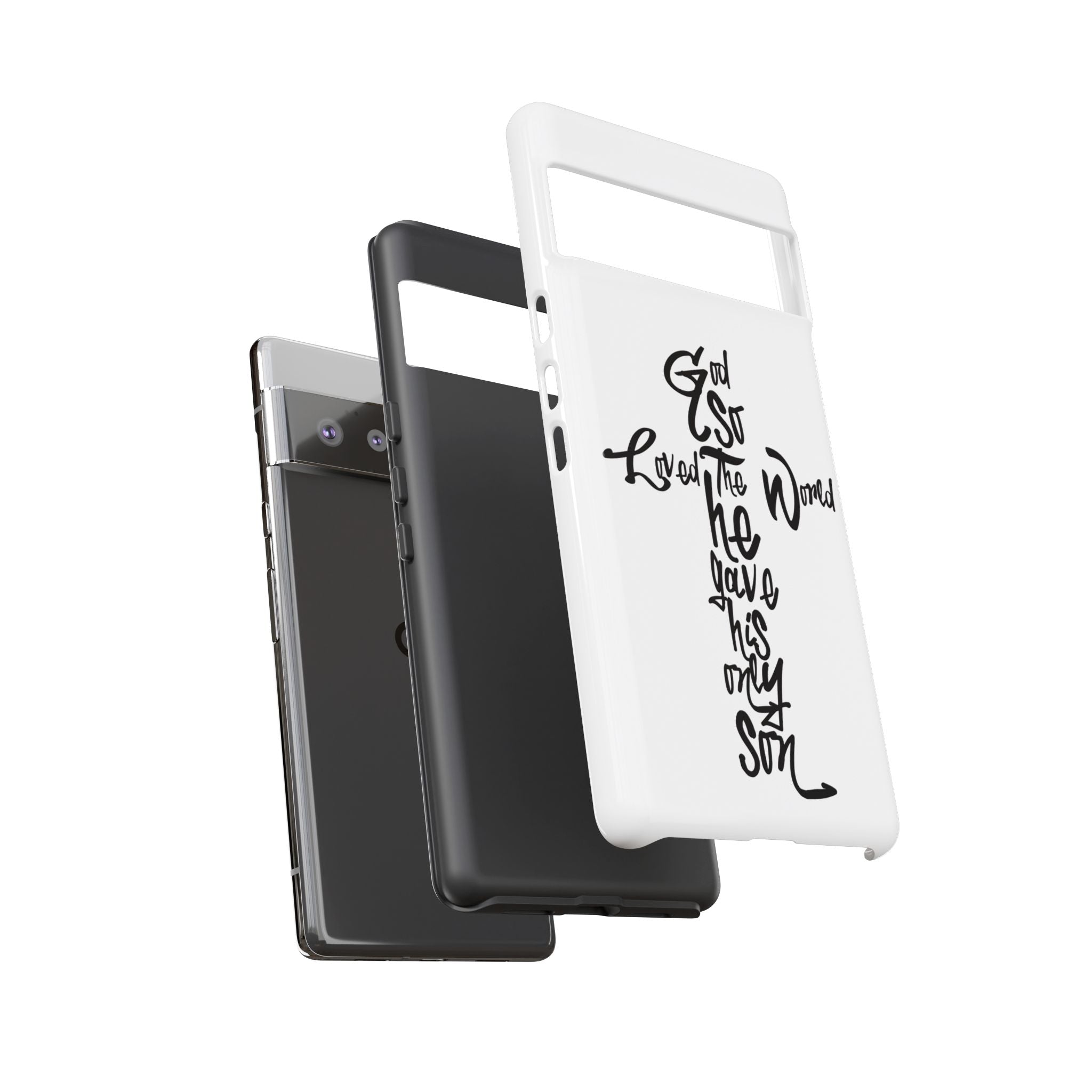 John 3:16 Bible Verse Christian Cross Phone Case — “God So Loved the World He Gave His Only Son”