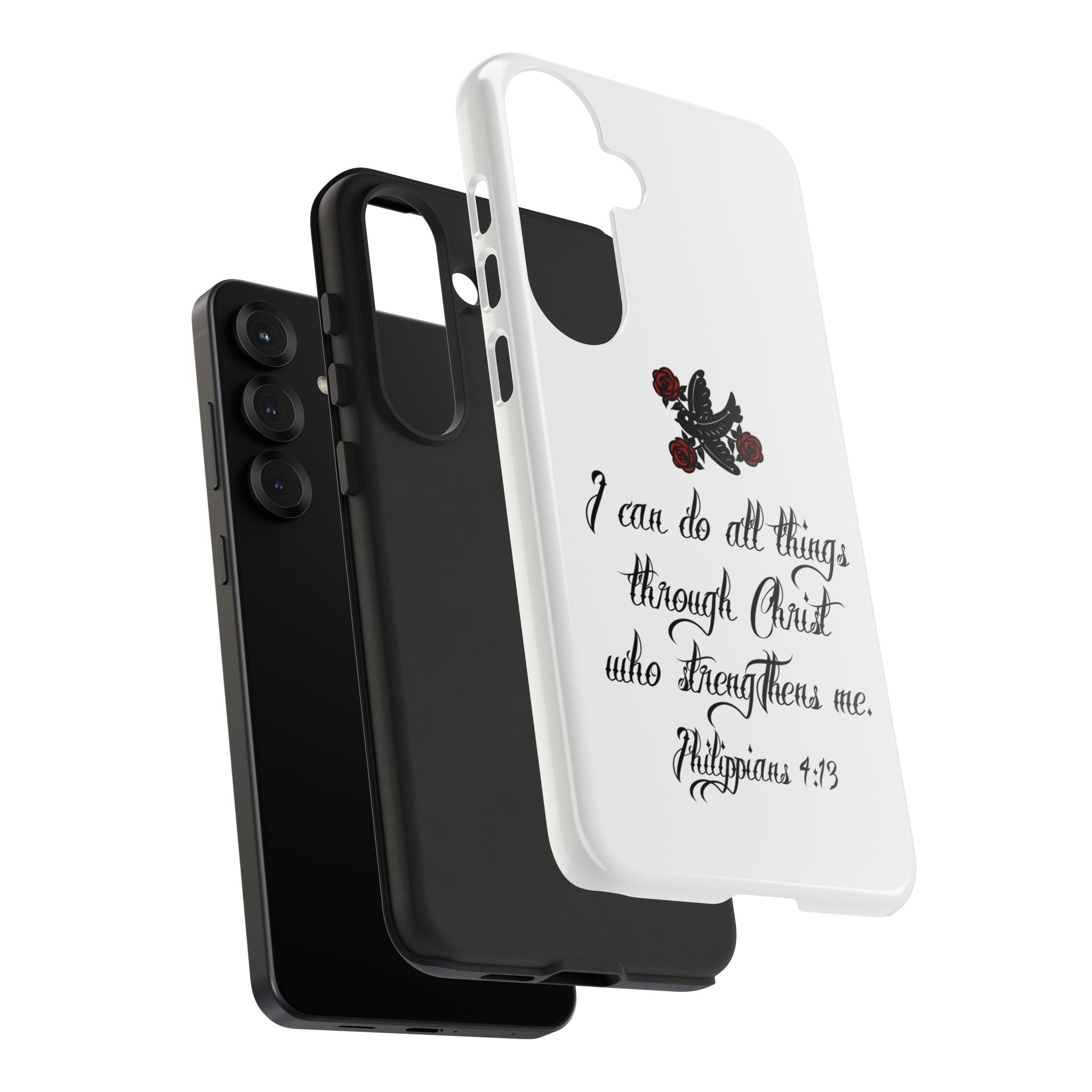 Christian Phone Case — "I can do all things through Christ" (Philippians 4:13)