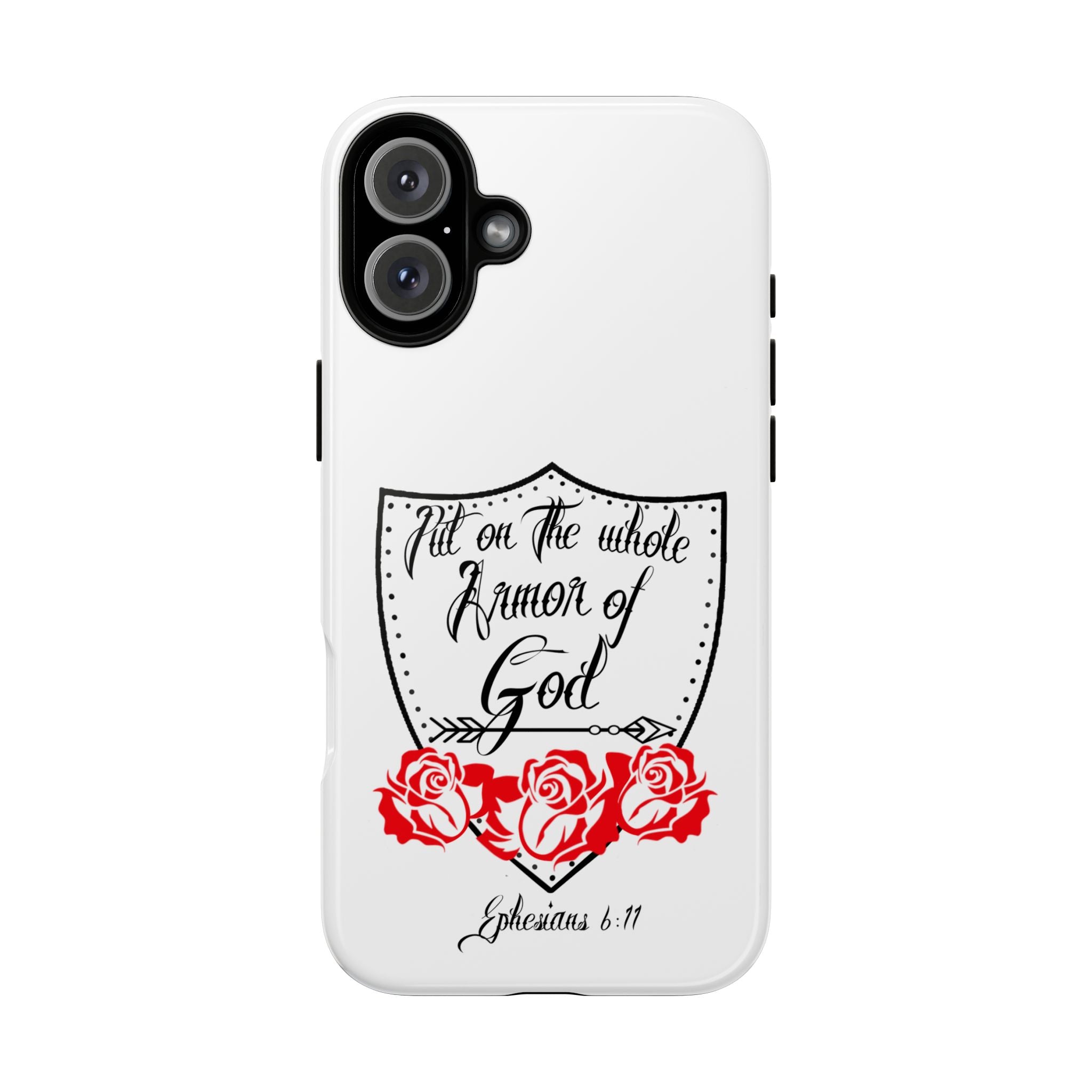Armor of God Phone Case — Ephesians 6:11 Christian Floral Protective Cover
