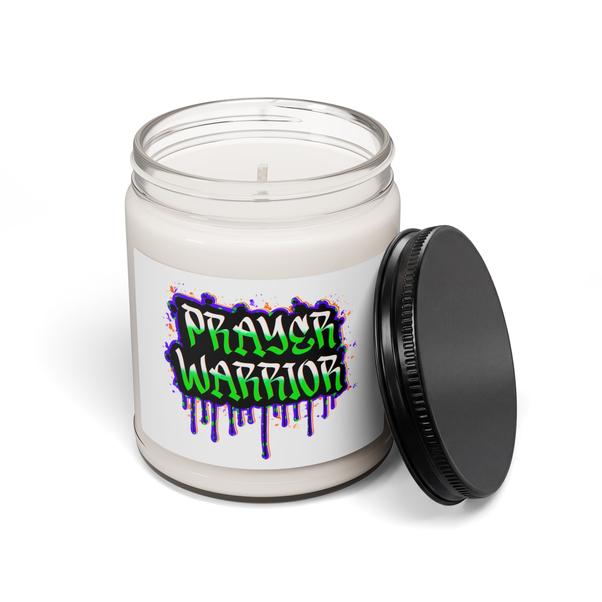 Prayer Warrior Soy Candle — Scented 9oz Inspirational Jar