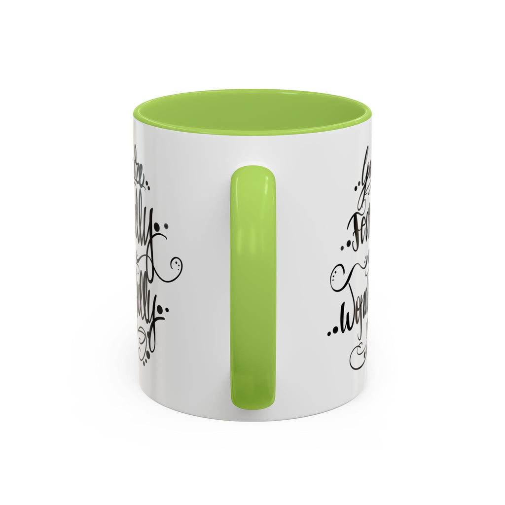 Inspirational Coffee Mug — "You Are Fearfully and Wonderfully Made" Accent Mug