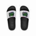 Slide Sandals — “Prayer Warrior” Graffiti Drip Design