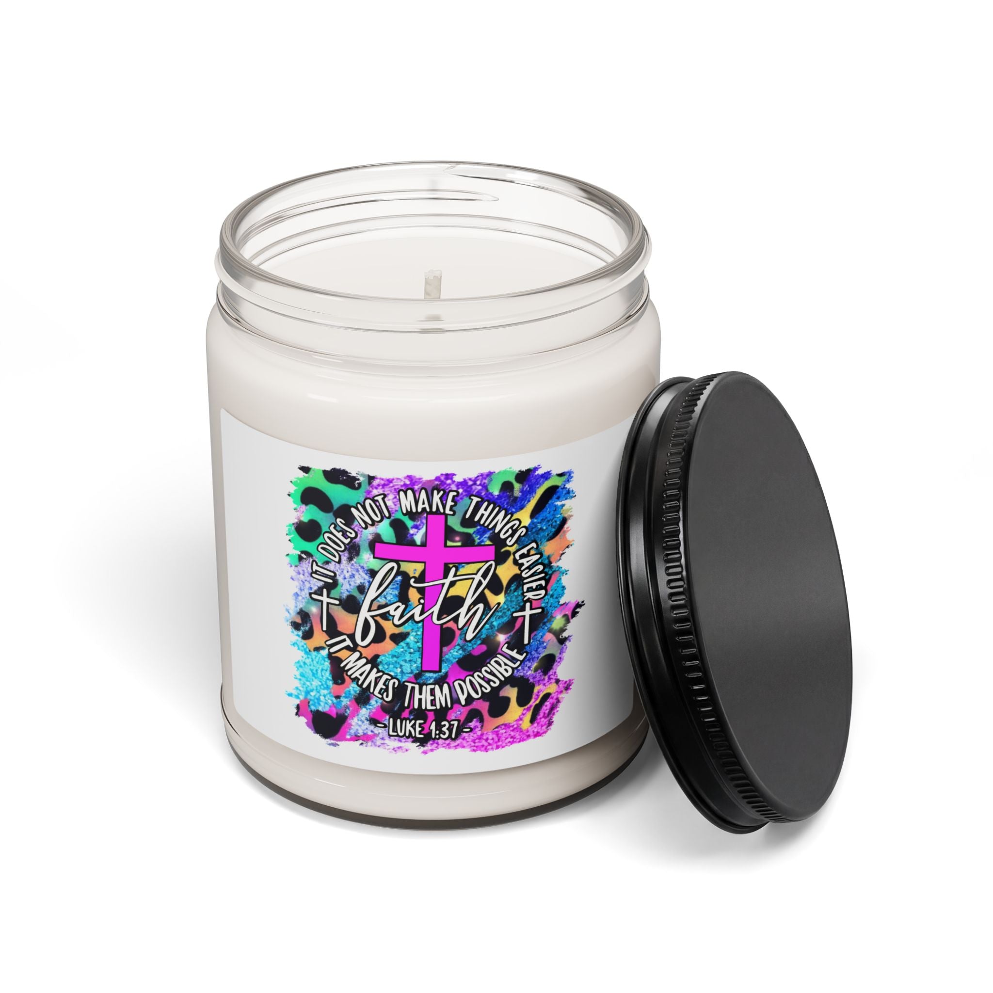 Faith Bible Verse Scented Soy Candle, 9oz