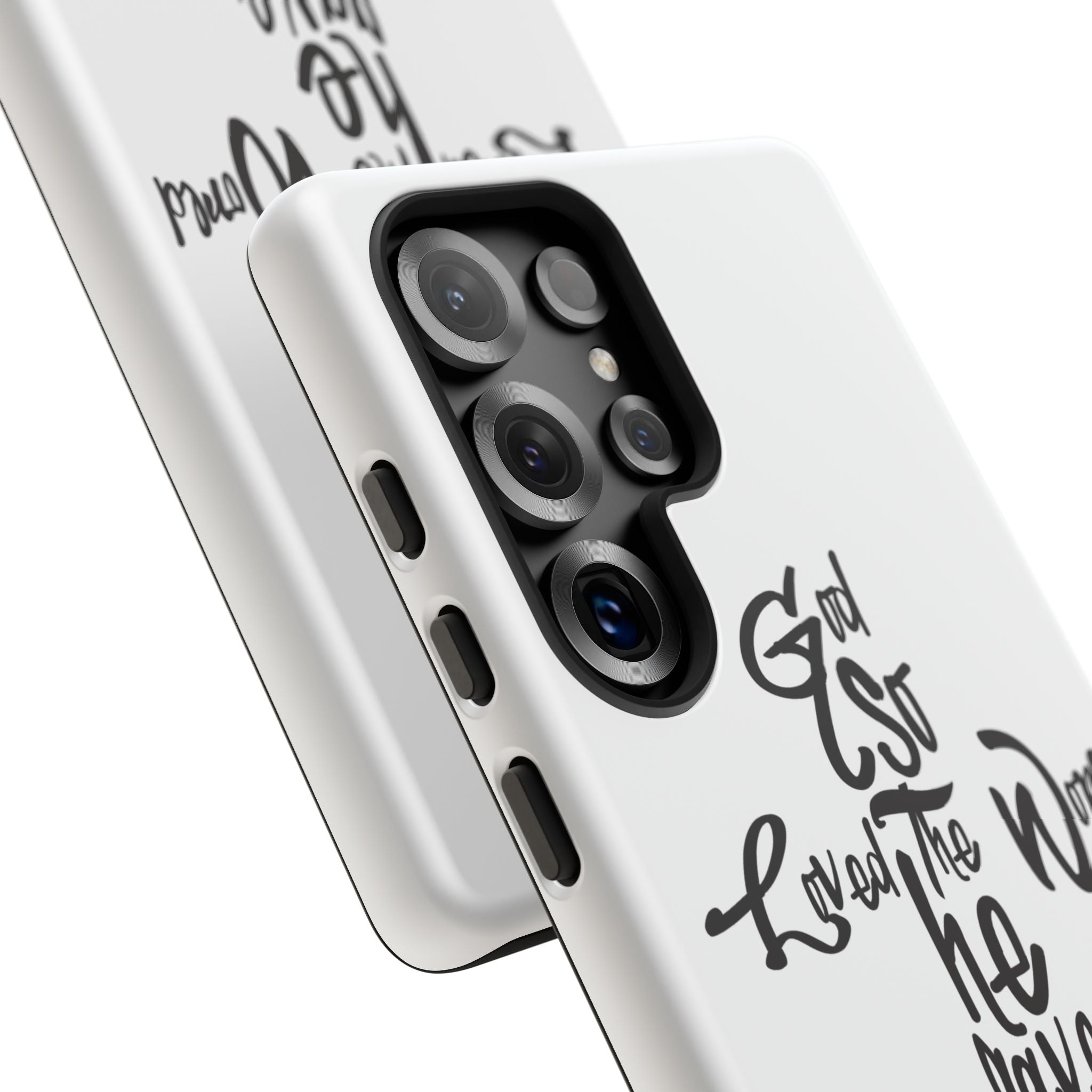 John 3:16 Bible Verse Christian Cross Phone Case — “God So Loved the World He Gave His Only Son”