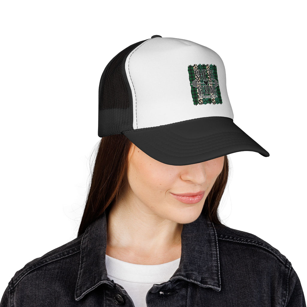 She is Strong Proverbs 31 Trucker Caps